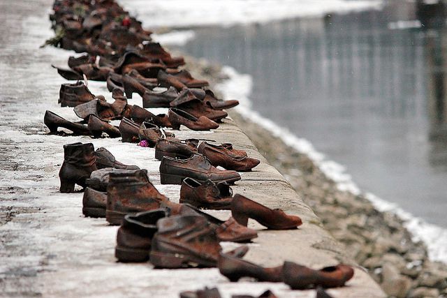 The Shoes on the Danube Bank in Budapest, Hungary